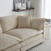 3 Piece Sofa Set with Arm Pillows and Toss Pillows , Sofa Set Include 2- Piece of Arm Chair and One 2-seat Sofa