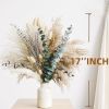 Green Pampas Grass Boho Bouquet Exquisite Lavender and Eucalyptus Dried Flower Arrangements for Western Boho Decor Rustic Flowers for Your Bohemian Ho