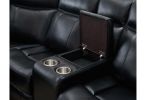 JUPITER BLACK LEATHER SECTIONAL