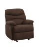 Arcadia Chocolate Microfiber Motion Glider Recliner