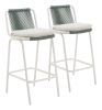Luft Barstool White & Green