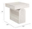 Kiel Side Table Whitewashed