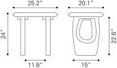 Arasan Accent Table Black