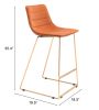 Adele Barstool Orange & Gold