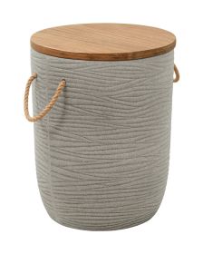 Biban Side Table Natural & Gray