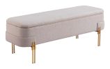 Lebreton Storage Bench Oatmeal Beige
