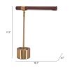 Kippy Table Lamp Brown & Brass