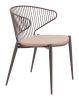 Silues Dining Chair Taupe & Brown