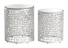 Reden Side Table Set Silver
