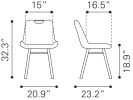 Tyler Dining Chair Brown