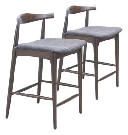 Tuzka Counter Stool Gray & Espresso