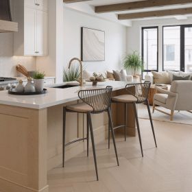 Silues Counter Stool Taupe & Brown