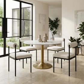 Livorno Dining Chair (Color: Ivory)