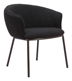 Essen Dining Chair (Color: Black & Bronze)