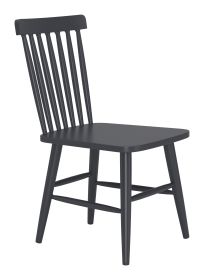 Zeilen Dining Chair (Color: Black)