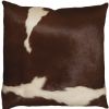 18" X 18" X 5" Cowhide Pillow