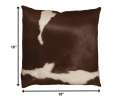 18" X 18" X 5" Cowhide Pillow