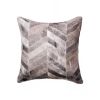18" Chevron Cowhide Throw Pillow
