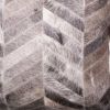 18" Chevron Cowhide Throw Pillow