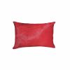 12" X 20" X 5" Cowhide Pillow
