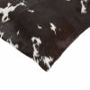 18" Cowhide Throw Pillow
