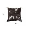 18" Cowhide Throw Pillow