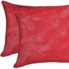 12" X 20" X 5" Cowhide Pillow 2 Pack