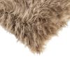Set of Two 12" X 20" Faux Fur Throw Pillows
