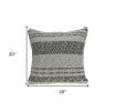 20" X 7" X 20" Transitional Accent Pillow Cover With Poly Insert