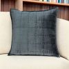 20" X 7" X 20" Transitional Solid Quilted Pillow Cover With Poly Insert