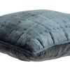 20" X 7" X 20" Transitional Solid Quilted Pillow Cover With Poly Insert