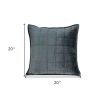 20" X 7" X 20" Transitional Solid Quilted Pillow Cover With Poly Insert