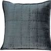 20" X 7" X 20" Transitional Solid Quilted Pillow Cover With Poly Insert