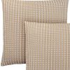 Set Of Two 18" X 18" Polyester Striped Zippered Pillow
