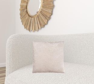 Set Of Two 18" X 18" Polyester Feather Zippered Pillow (Color: Taupe)