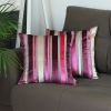 Set Of 2 Varigated Stripe Decorative Pillow Covers
