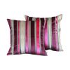 Set Of 2 Varigated Stripe Decorative Pillow Covers