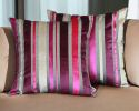 Set Of 2 Varigated Stripe Decorative Pillow Covers