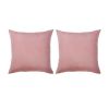 Set Of 2 Brushed Twill Decorative Throw Pillow Covers