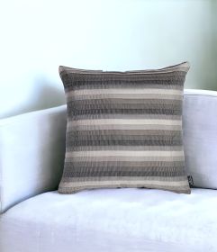 17" Throw Pillow Cover (Color: Gray/White)