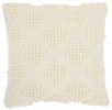 18" Textured Diamonds Throw Pillow