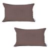 Set Of 2 Houndstooth Lumbar Pillow Covers