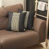 Set of Two 18" Houndstooth Fabric Throw Pillow Covers