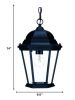 Lantern Beveled Metal Dimmable Chandelier With Clear Shades