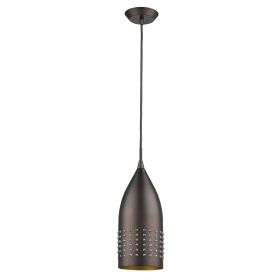 Hanging Light with Glass Studs (Color: Bronze)