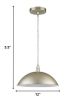 Metal Hanging Light with Dome Shade