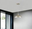 Metal Hanging Light with Dome Shade