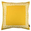 Greek Key Bordered Throw Pillow