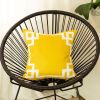 Geometric Border Throw Pillow