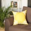 Geometric Border Throw Pillow